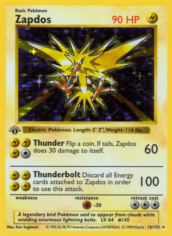 Zapdos Base card