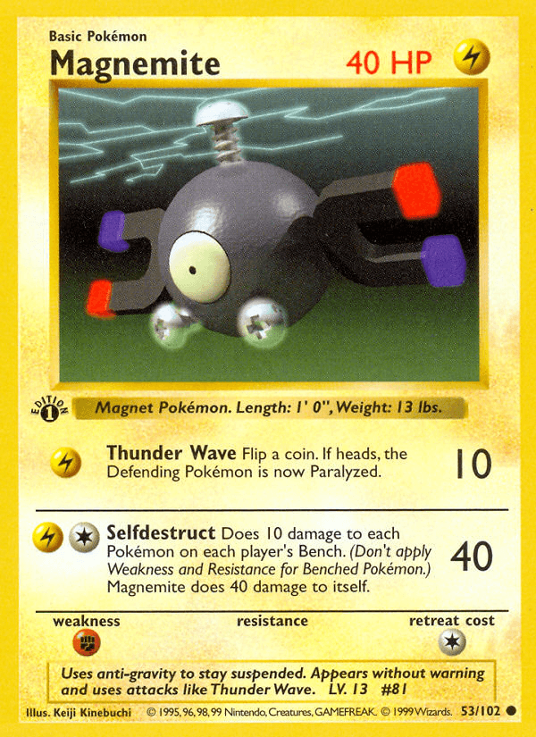 Magnemite Base card