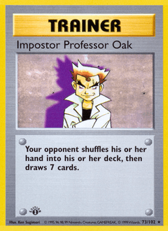 Impostor Professor Oak Base card
