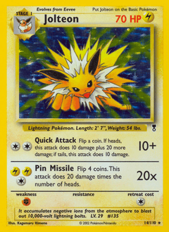 Jolteon Legendary Collection card