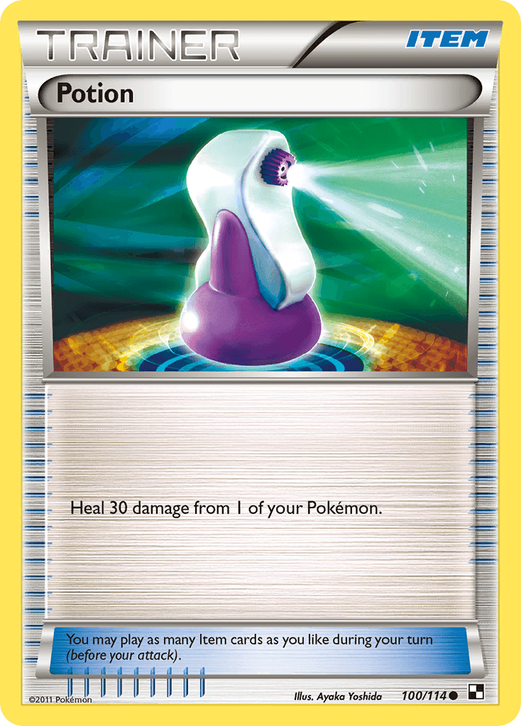 Potion Black & White card