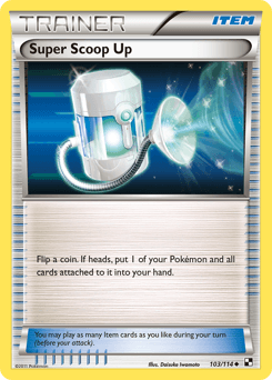 Super Scoop Up Black & White card
