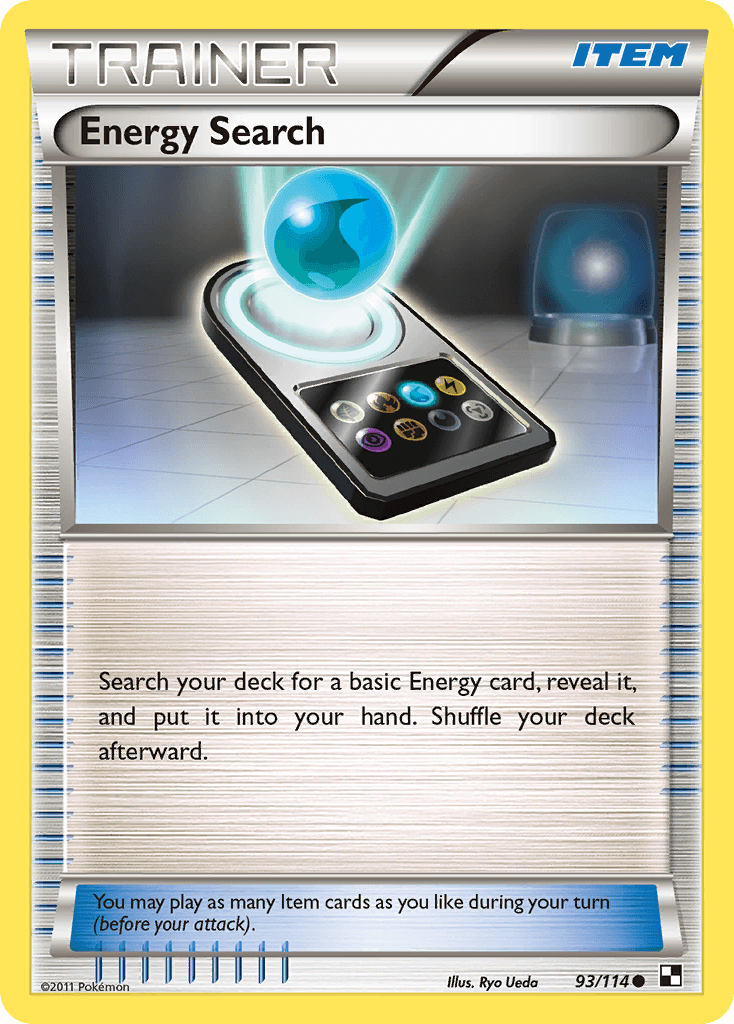 Energy Search Black & White card