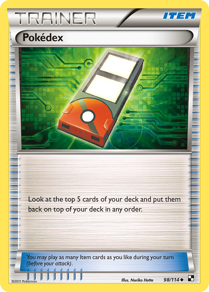 Pokédex Black & White card
