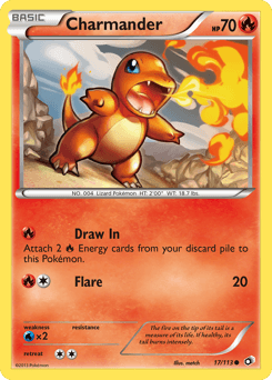 Charmander Legendary Treasures card