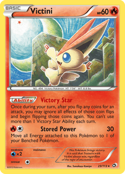 Victini Legendary Treasures card