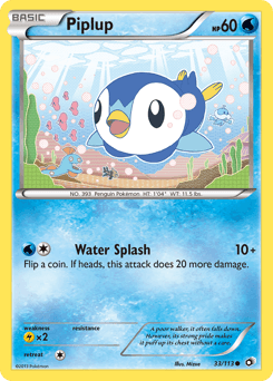 Piplup Legendary Treasures card