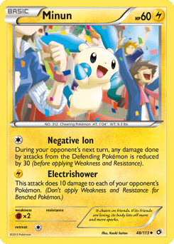 Minun Legendary Treasures card