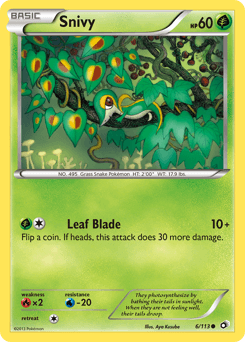 Snivy Legendary Treasures card