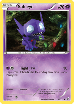 Sableye Legendary Treasures card