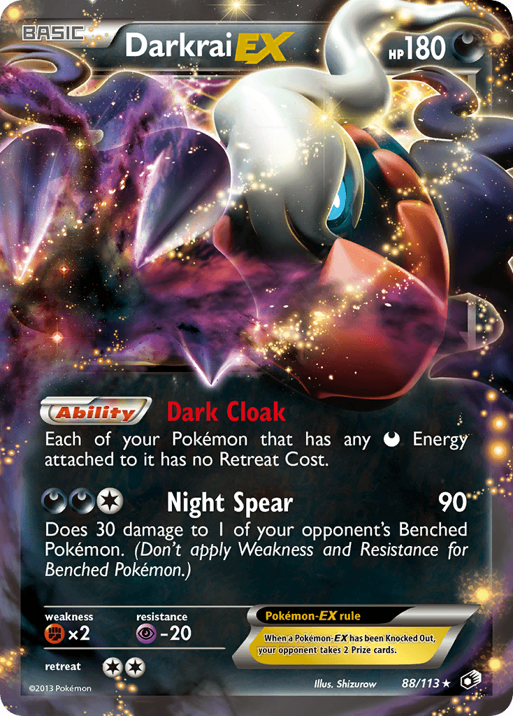Darkrai-EX Legendary Treasures card