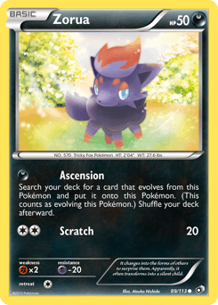 Zorua Legendary Treasures card