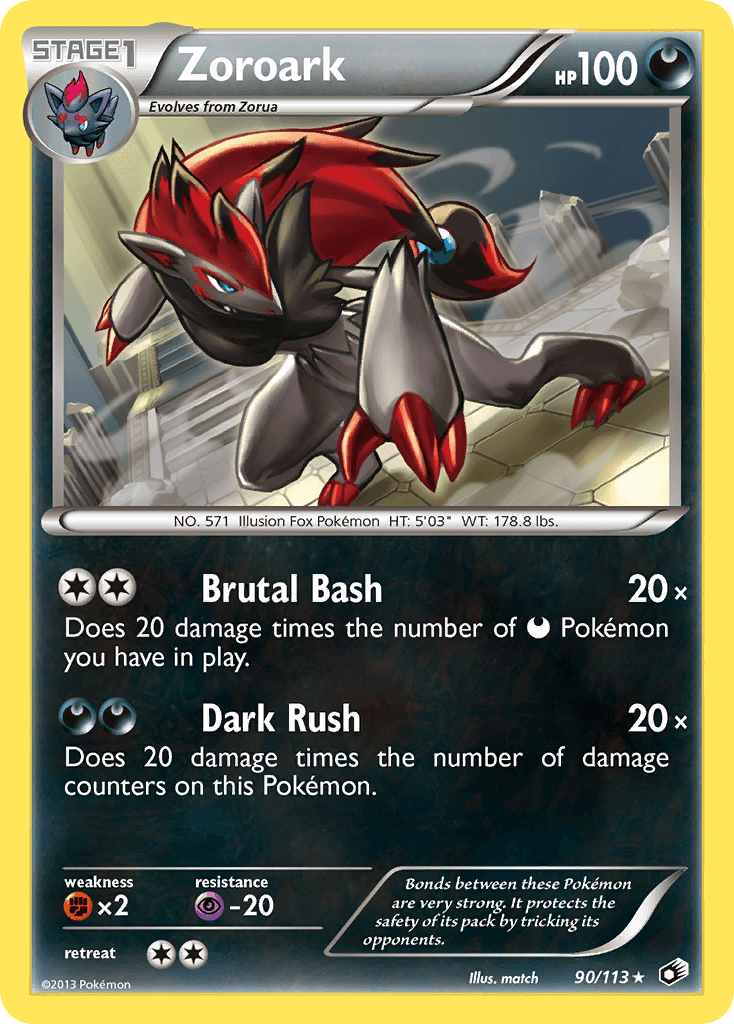 Zoroark Legendary Treasures card