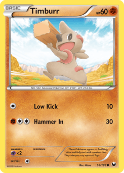 Timburr Dark Explorers card