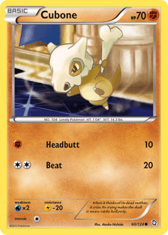 Cubone Dragons Exalted card