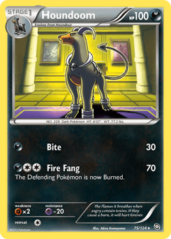Houndoom Dragons Exalted card
