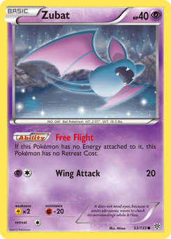 Zubat Plasma Storm card