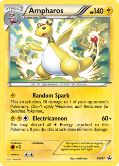 Ampharos BW Black Star Promos card