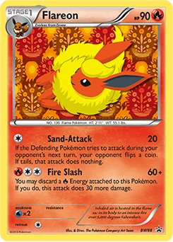 Flareon BW Black Star Promos card