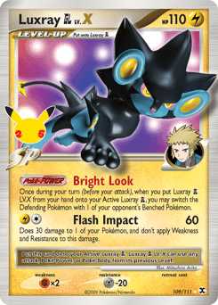 Luxray GL LV.X Celebrations: Classic Collection card