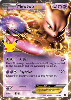 Mewtwo-EX Celebrations: Classic Collection card