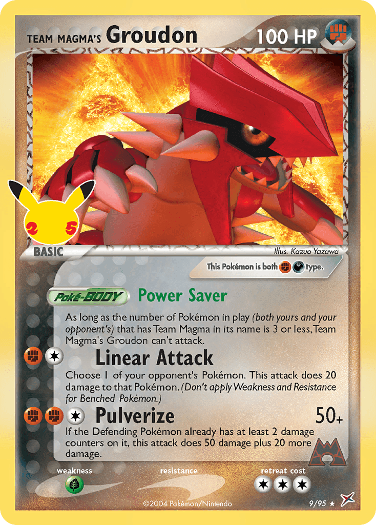 Team Magma's Groudon Celebrations: Classic Collection card