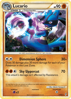 Lucario Call of Legends card