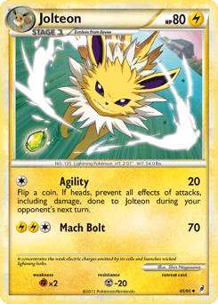 Jolteon Call of Legends card