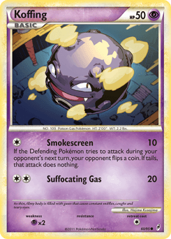 Koffing Call of Legends card