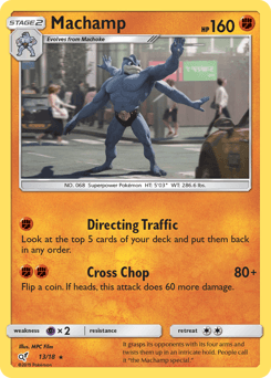 Machamp Detective Pikachu card