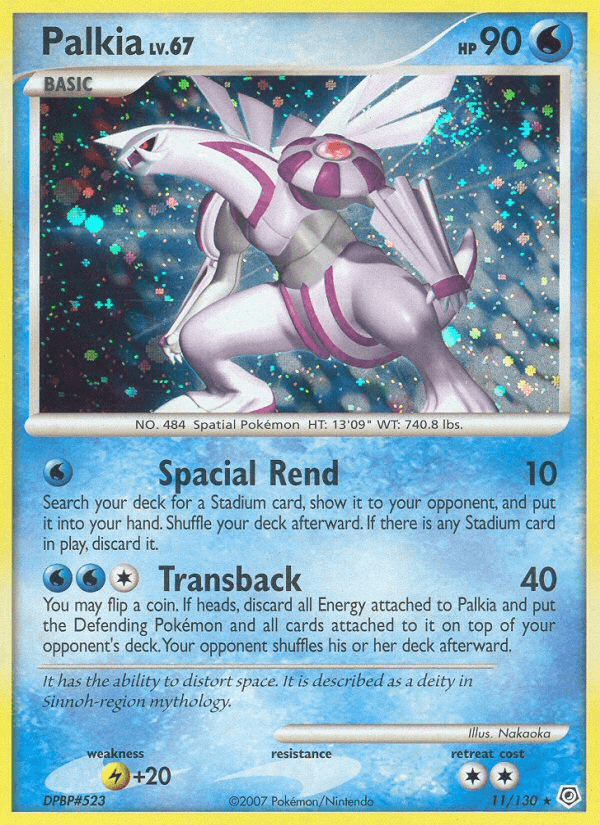 Palkia Diamond & Pearl card