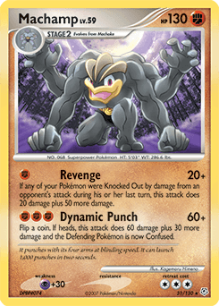 Machamp Diamond & Pearl card