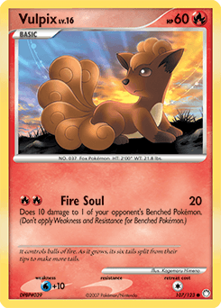 Vulpix Mysterious Treasures card