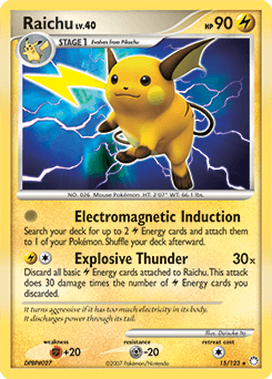 Raichu Mysterious Treasures card