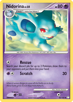 Nidorina Mysterious Treasures card