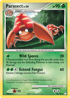 Parasect Mysterious Treasures card