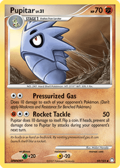 Pupitar Mysterious Treasures card