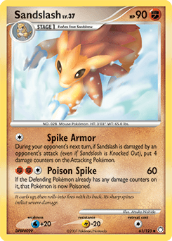 Sandslash Mysterious Treasures card