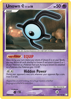 Unown [E] Mysterious Treasures card