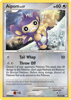 Aipom Mysterious Treasures card