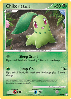 Chikorita Mysterious Treasures card