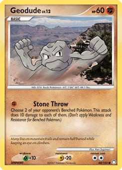 Geodude Mysterious Treasures card