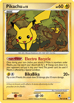 Pikachu Mysterious Treasures card