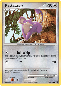 Rattata Secret Wonders card