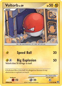 Voltorb Secret Wonders card