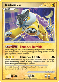 Raikou Secret Wonders card
