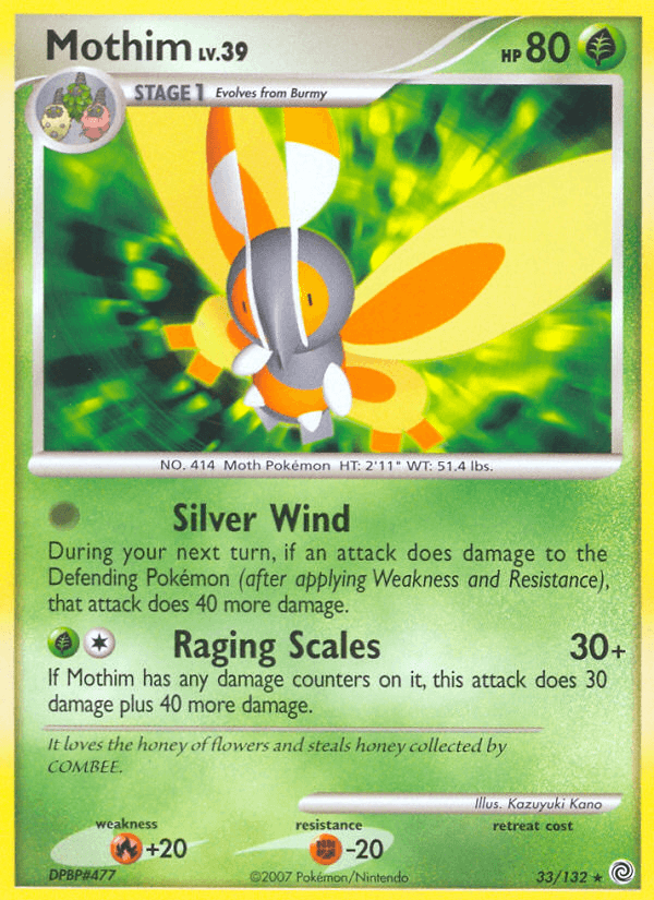 Mothim Secret Wonders card