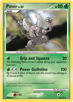 Pinsir Secret Wonders card