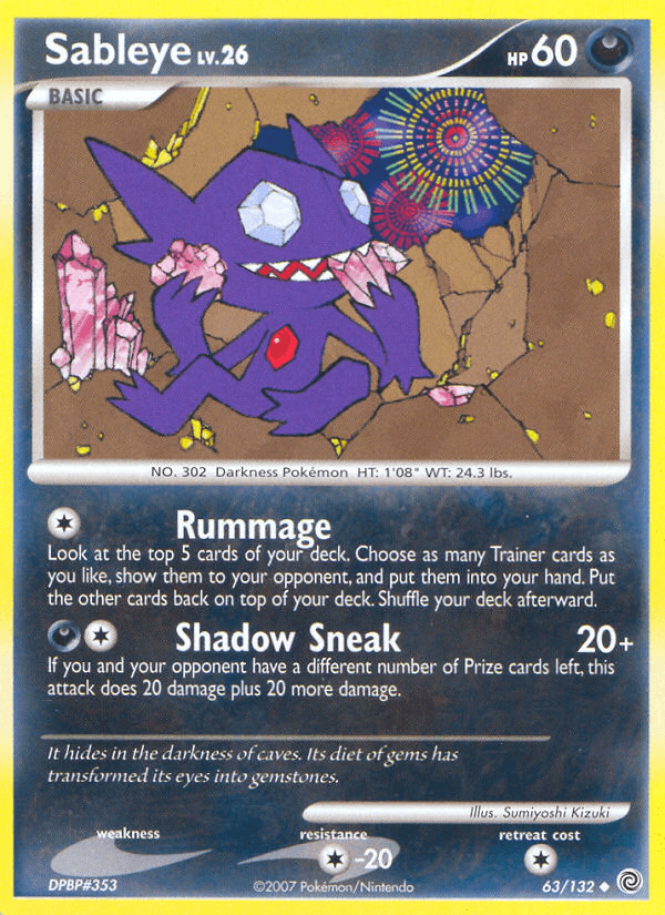 Sableye Secret Wonders card