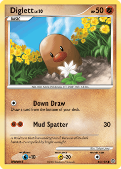 Diglett Secret Wonders card